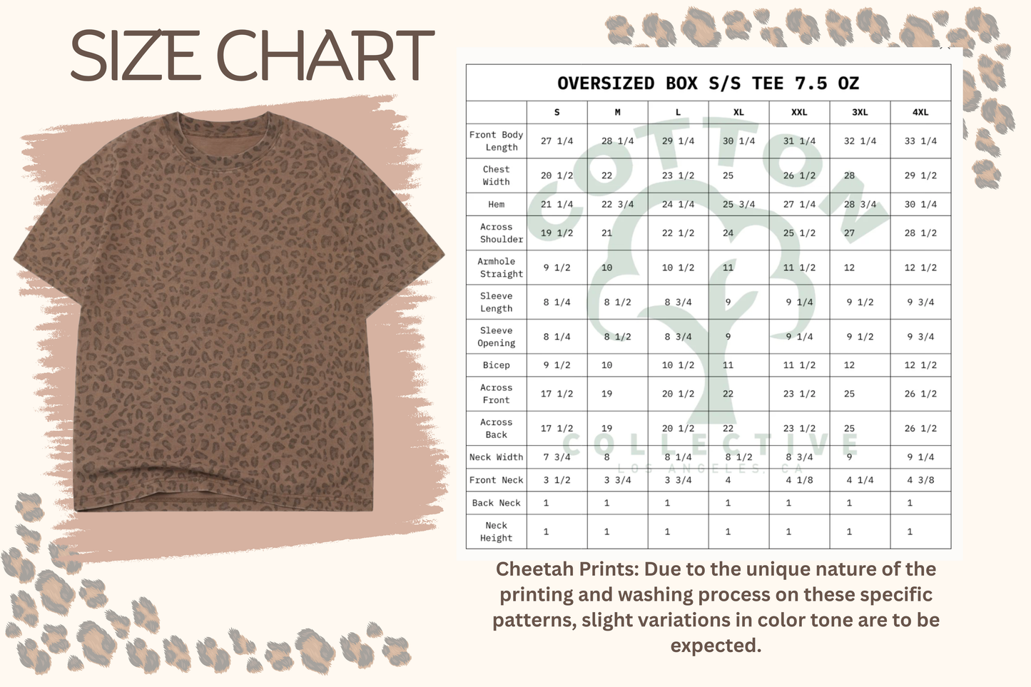 Mermaid Cheetah Tee - Pre Order