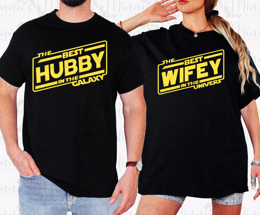 Star War Hubby Wifey Shirt