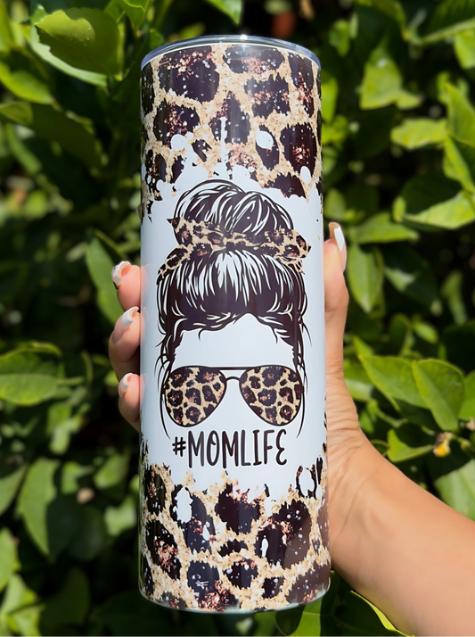 Cheetah Mom Life 20oz Tumbler
