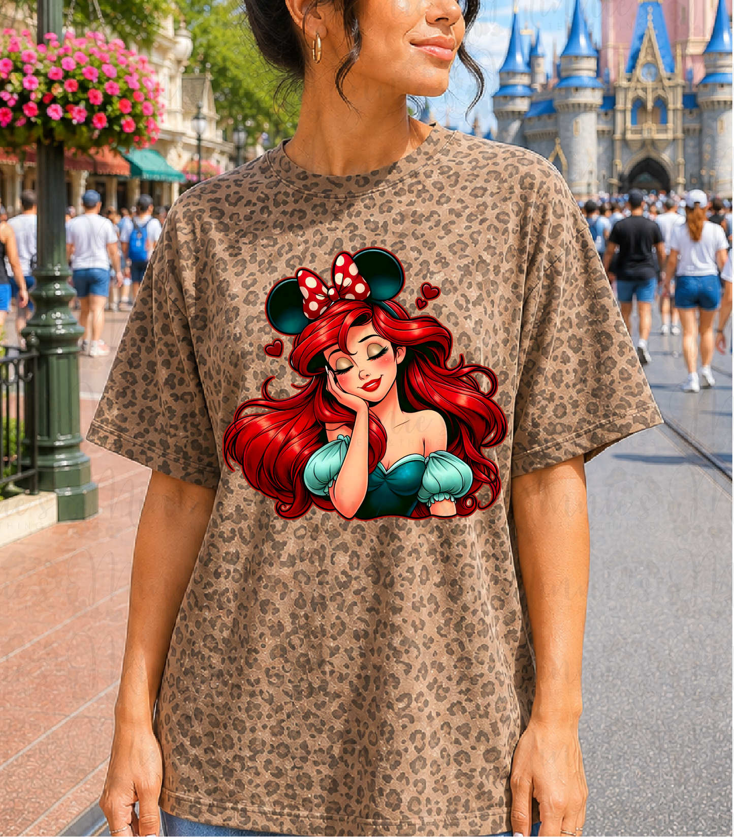Mermaid Cheetah Tee - Pre Order